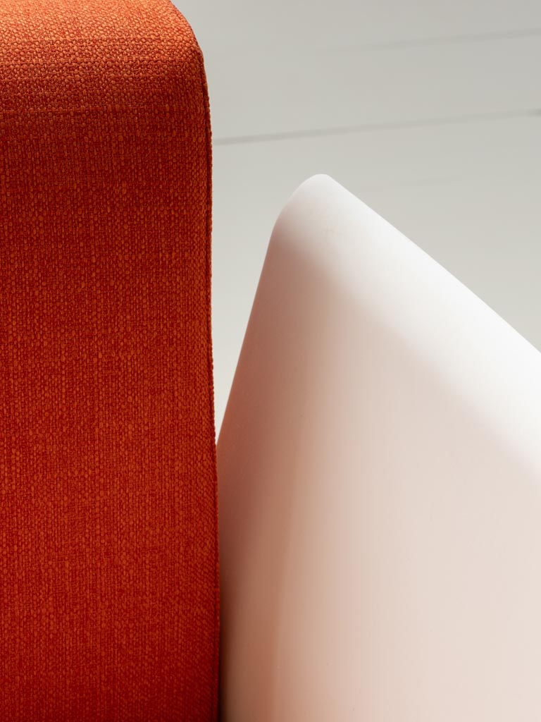Orange armchair with white plexiglass Moda - 8