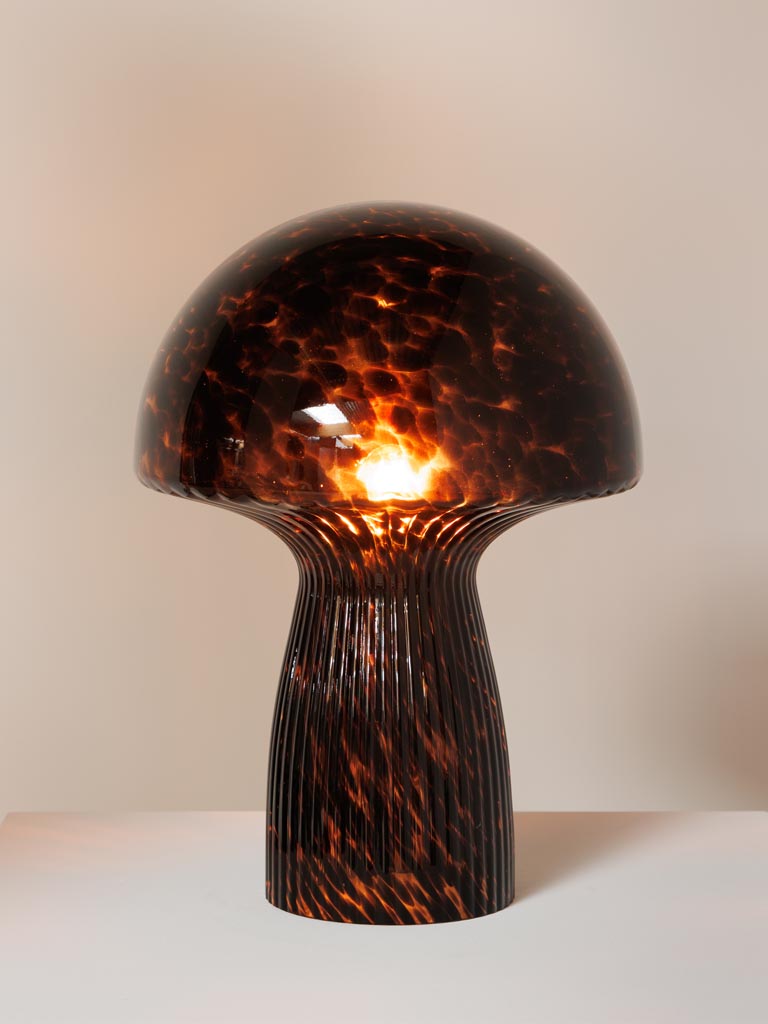 Large table lamp Amber mushroom - 3