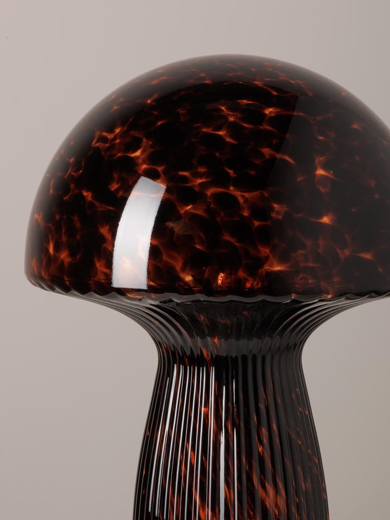 Large table lamp Amber mushroom - 4