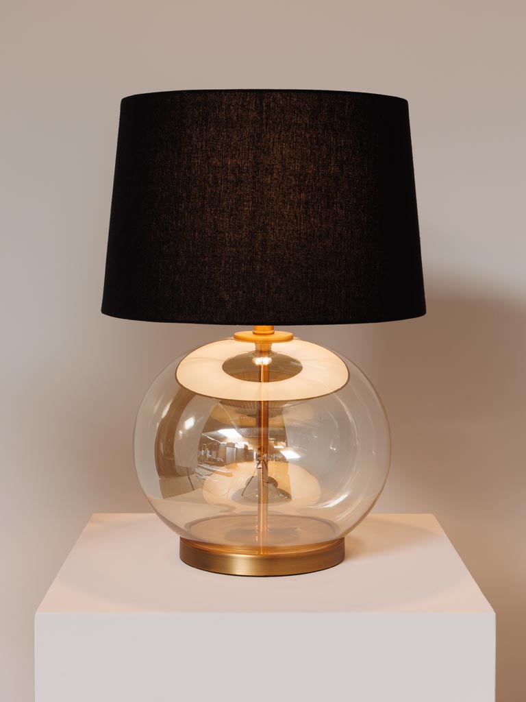 Table lamp amber glass Odessa - 3