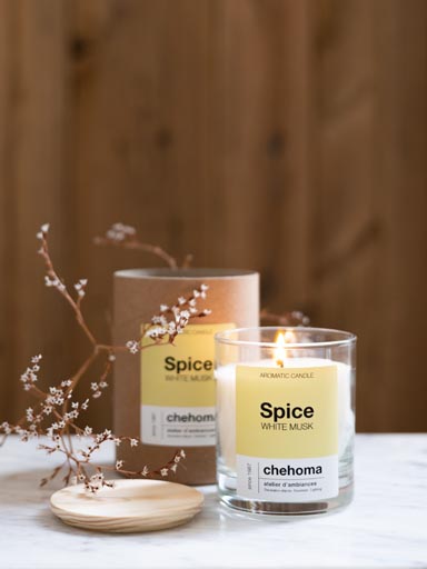 Bougie SPICE - White musk-40h