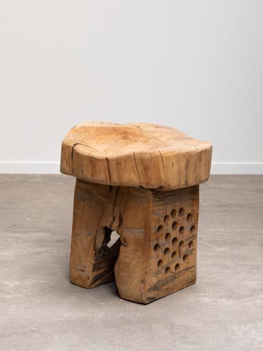 Tabouret bois massif Alvéa