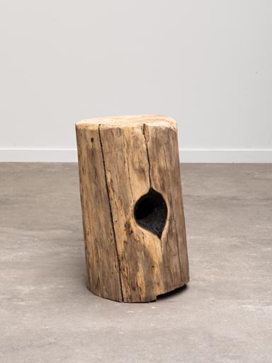 Tabouret bois massif Hollow
