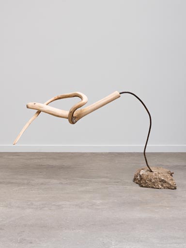 Sculpture béton fer et bois flotté Précisa