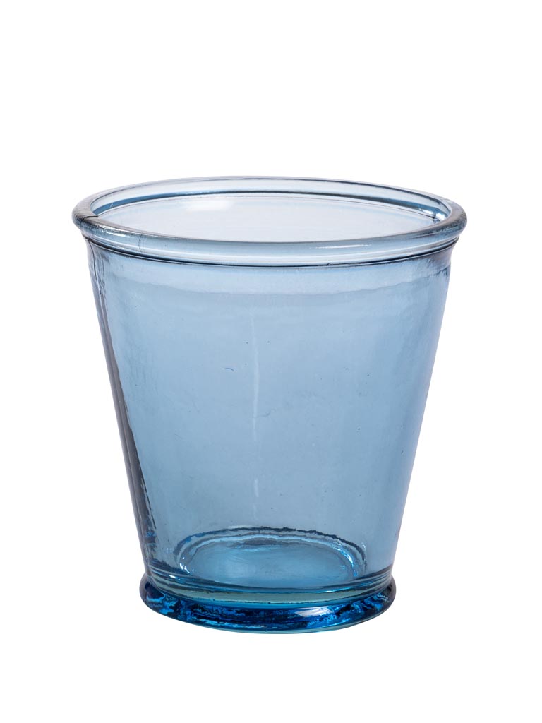 Blue recycled glass tumbler 220CC - 2