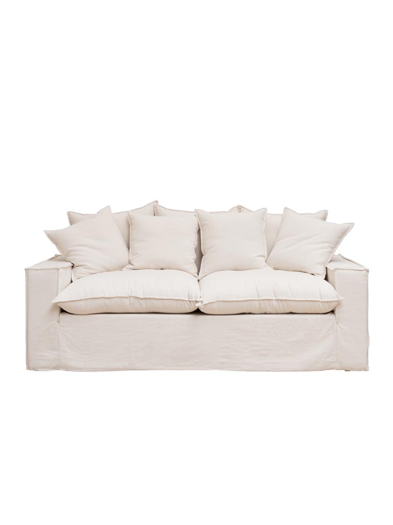 Sofa 3 seaters meringue Candela - 4