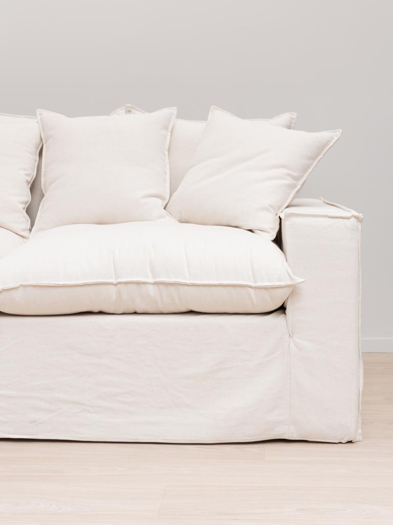 Sofa 3 seaters meringue Candela - 3