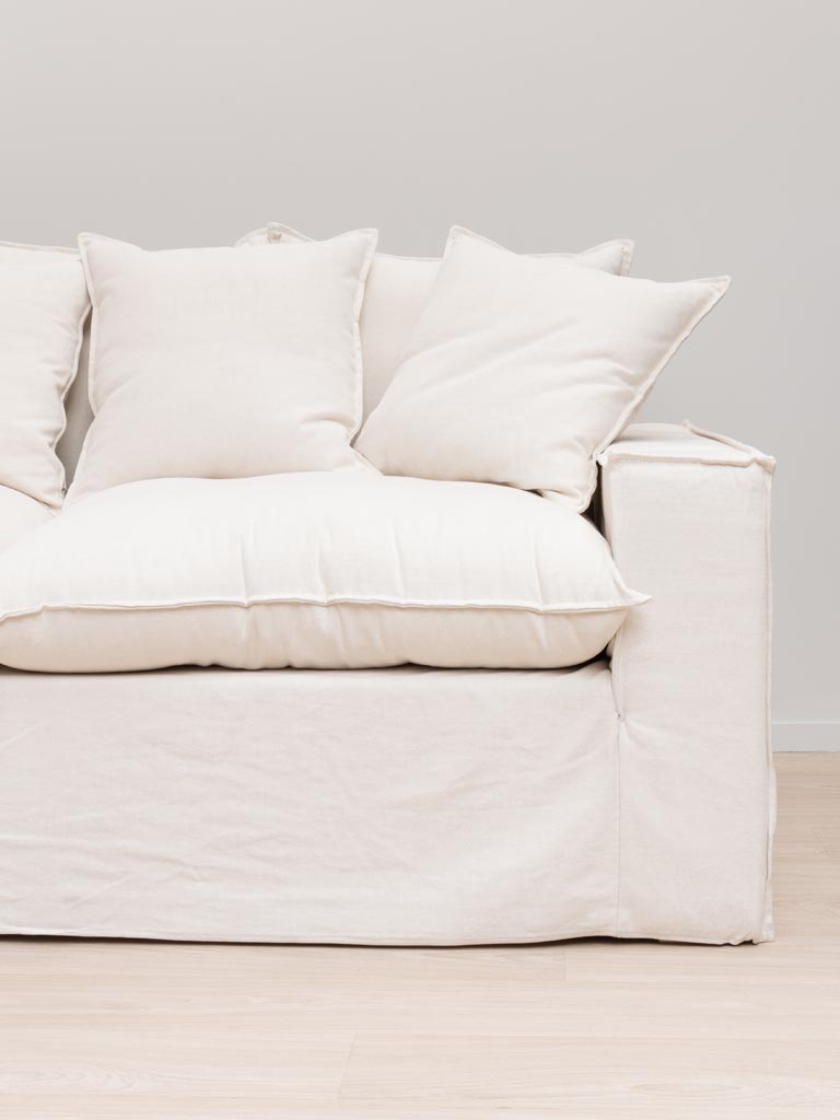 Sofa 3 seaters meringue Candela - 3