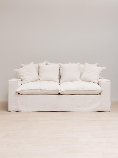 Sofa 3 seaters meringue Candela