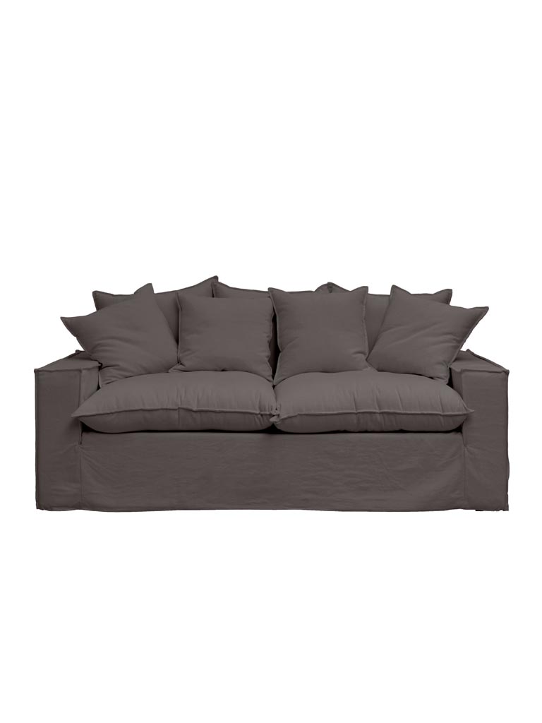 Sofa 3 seaters anthracite Candela - 2